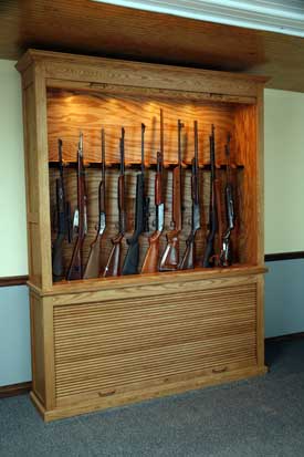 One Roll Top Door Closed